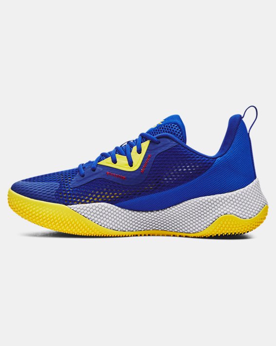 Unisex Curry UA HOVR™ Splash 3 Basketball Shoes in Blue image number 1